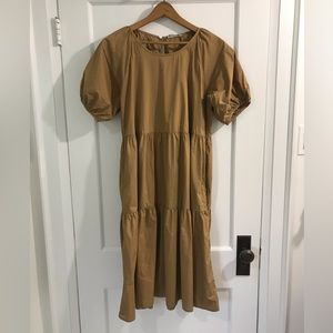 Everlane Cotton Midi Dress with Pockets